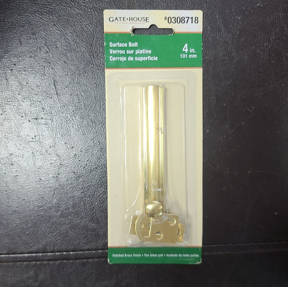 4 inch Gatehouse Surface bolt